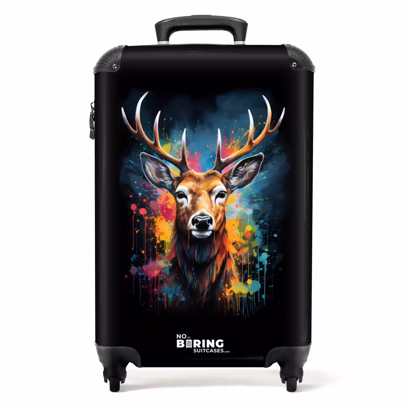 Koffer - Hirsch mit Geweih zwischen Graffiti-Spray — 1