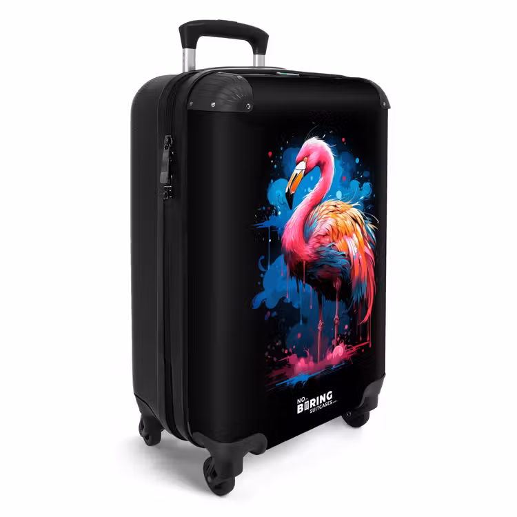 Koffer - Farbiger Flamingo für eine Farbexplosion — 2