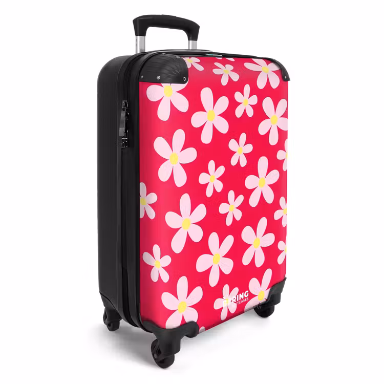 Koffer - Gänseblümchenmanie hotpink — 2