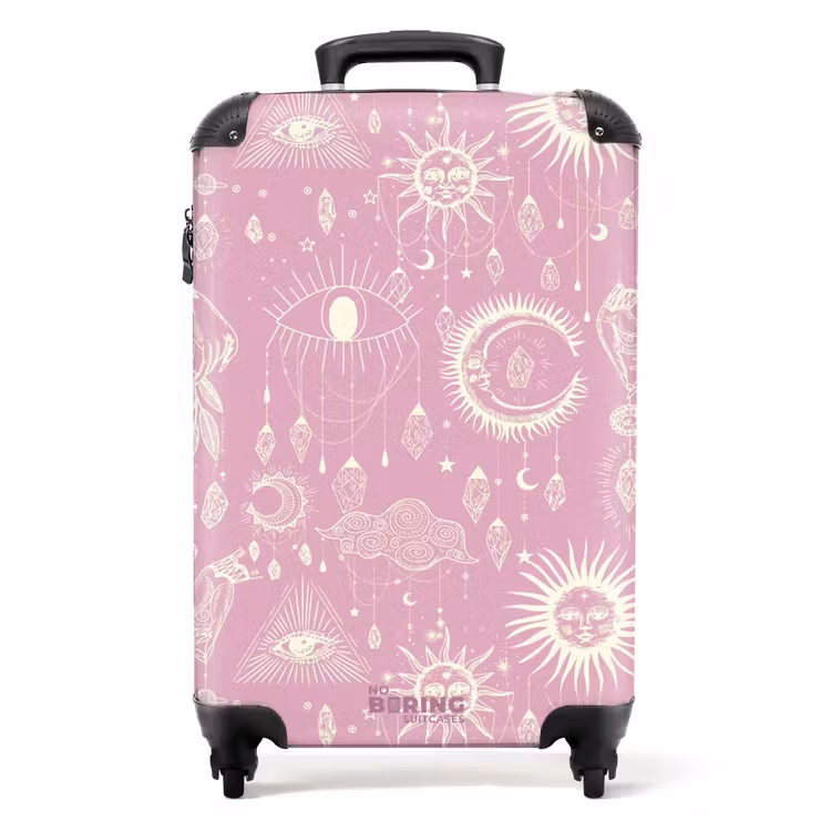 Koffer - Boho - Rosa Himmelmuster — 1