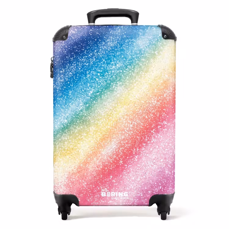 Koffer - Kinderkoffer - Regenbogen funkelnd — 1