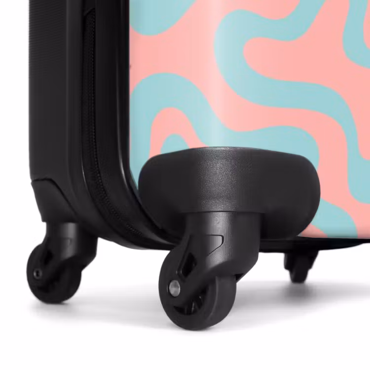 Koffer - Abstrakt - Bio-Blau/Rosa — 6