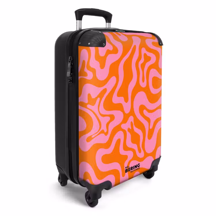 Koffer - Abstrakt - Bio-Rosa/Orange — 2