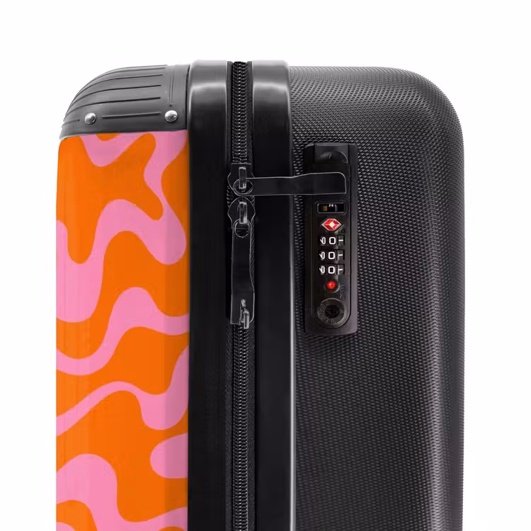 Koffer - Abstrakt - Bio-Rosa/Orange — 5