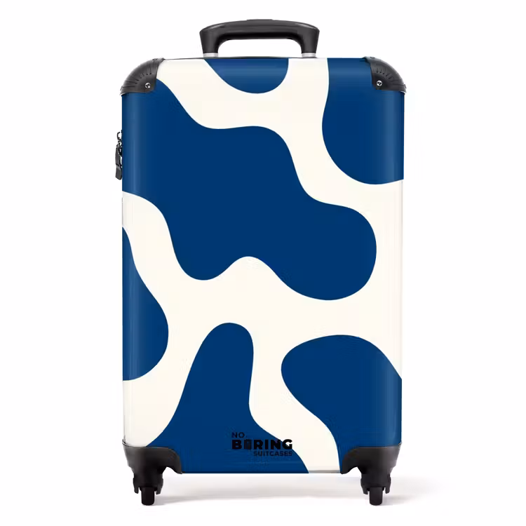 Koffer - Abstrakt - Blaue Formen — 1