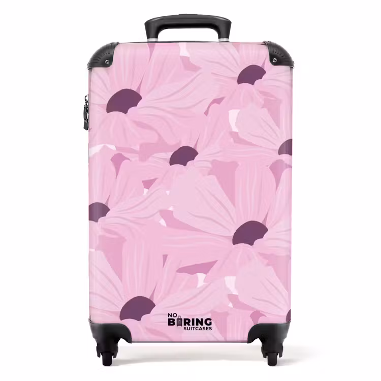 Koffer - Erinnerungen an den Sommer - Rosa Blumen — 1