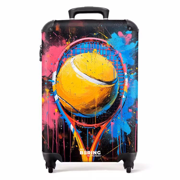 Koffer - Graffiti-Tennisschläger mit Ball — 1