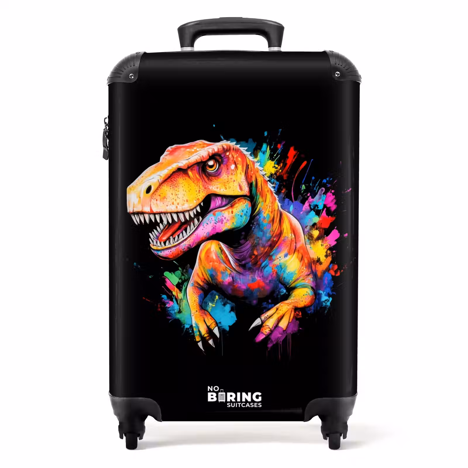 Koffer - Dinosaurier mit buntem Graffiti — 1