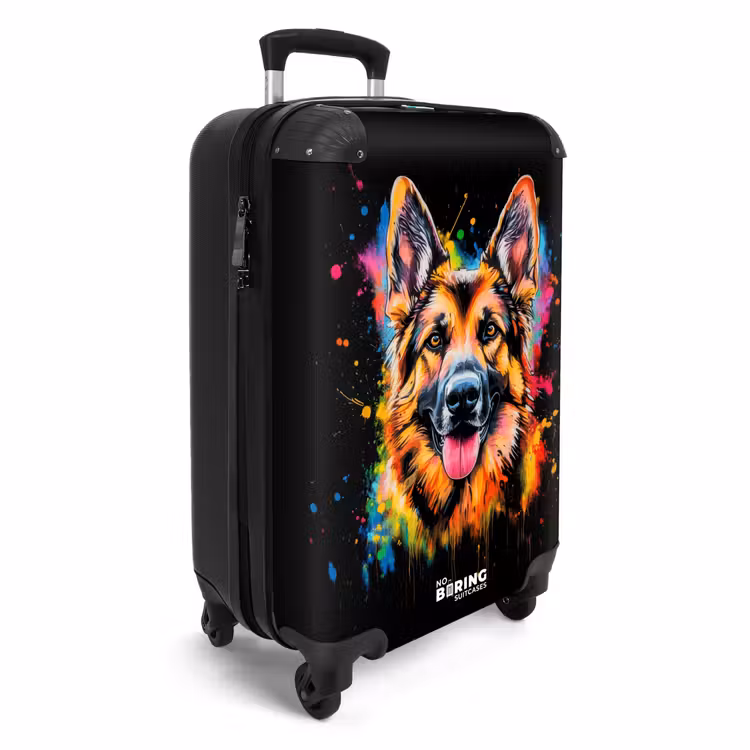 Koffer - Deutscher Schäferhund mit Graffiti — 2