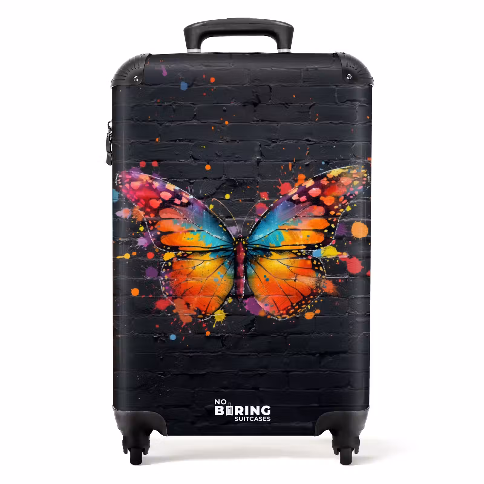Koffer - Graffiti-Schmetterling mit leuchtenden Farben — 1