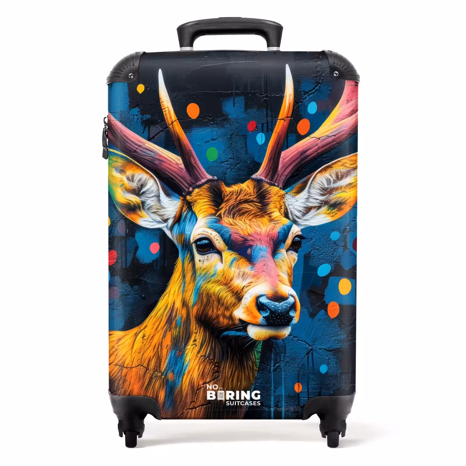 Koffer - Hirsch mit Geweih im Graffiti-Stil — 1