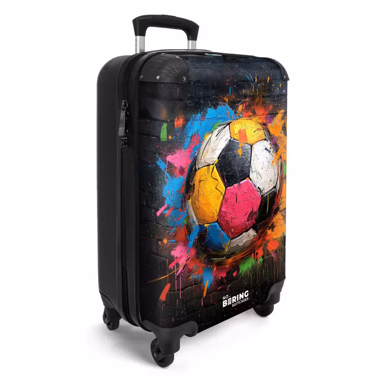 Koffer - Graffiti-Fußball mit bunten Farben — 2