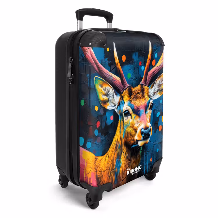 Koffer - Hirsch mit Geweih im Graffiti-Stil — 2
