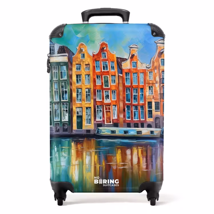 Koffer - Amsterdam - Ölgemälde - Gracht - Gemälde - Kunst — 1