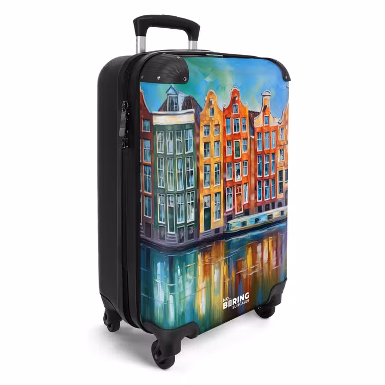Koffer - Amsterdam - Ölgemälde - Gracht - Gemälde - Kunst — 2