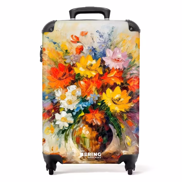 Koffer - Blumen - Farbenfroh - Ölfarbe - Blumentopf — 1