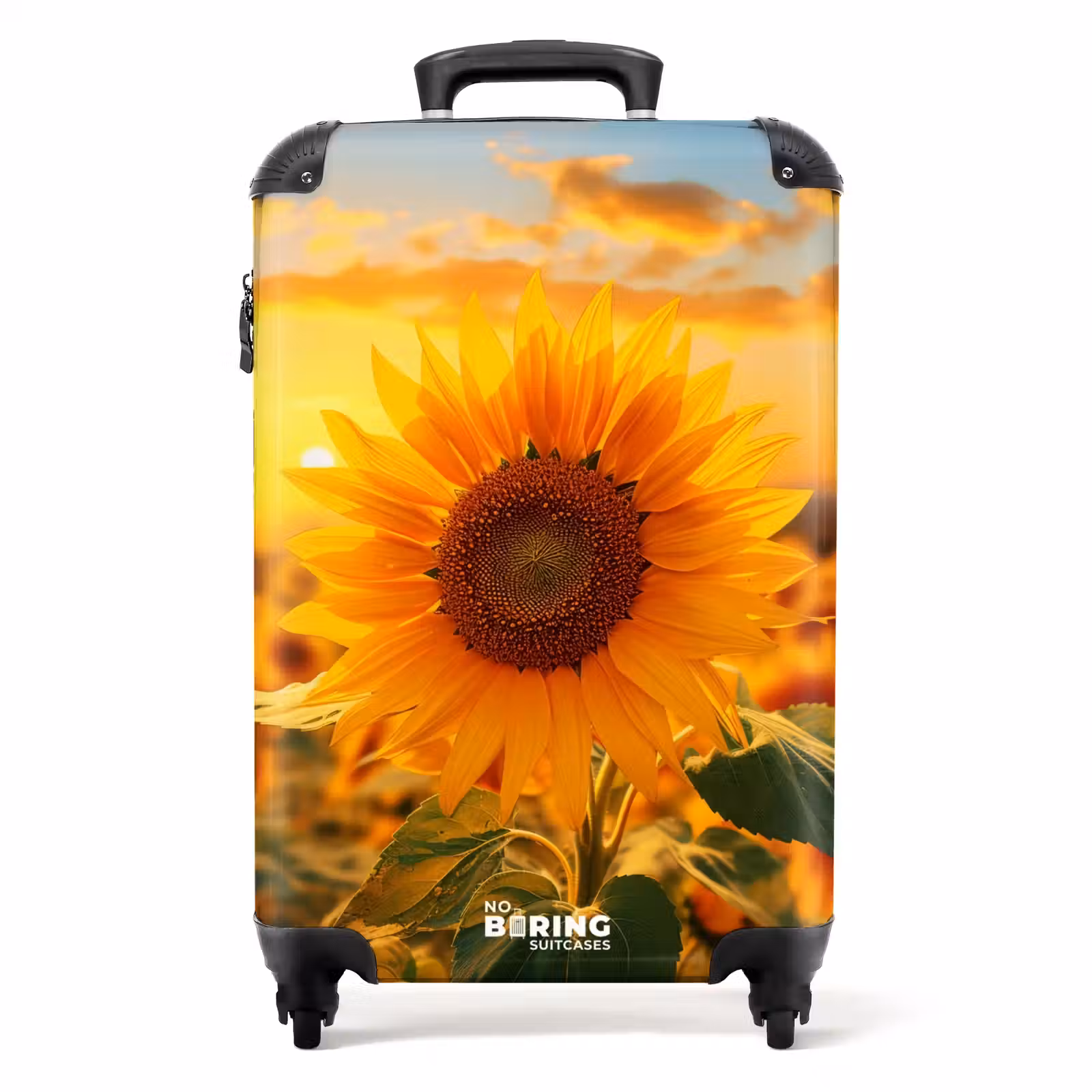 Koffer - Gelbe Sonnenblume bei Sonnenuntergang — 1
