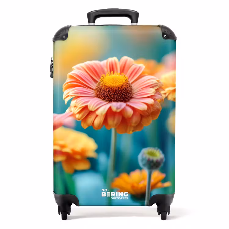 Koffer - Bunte Gerbera-Blüten — 1