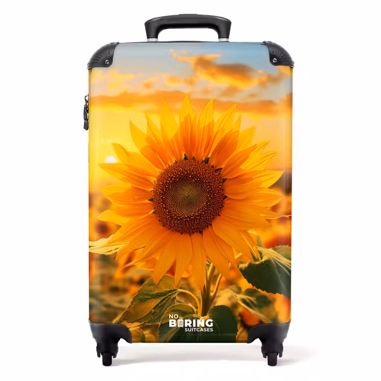 Koffer - Gelbe Sonnenblume bei Sonnenuntergang — 1