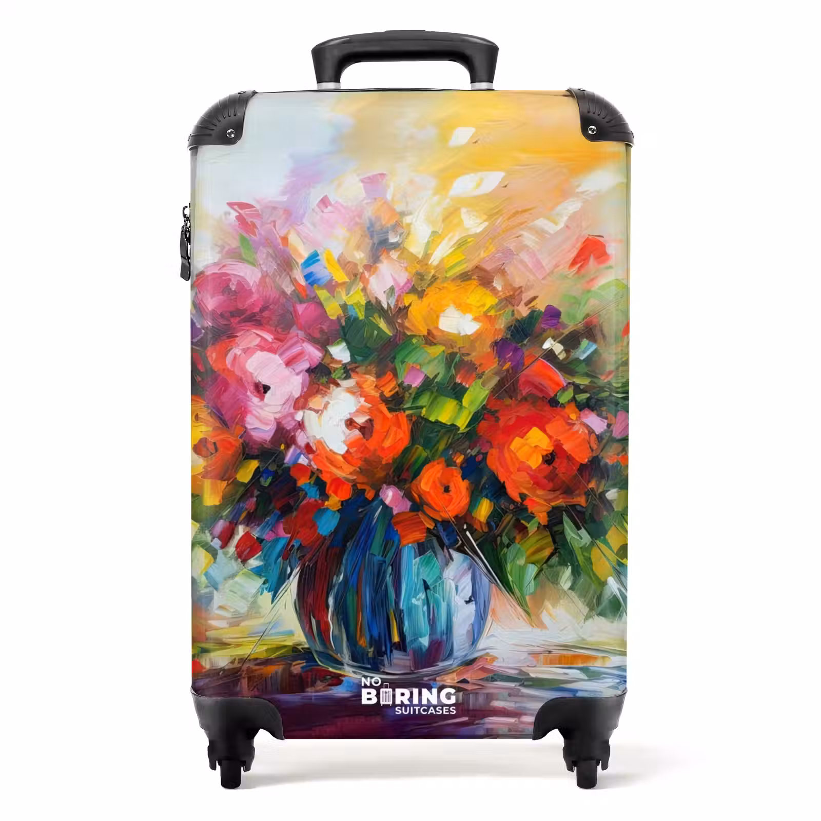 Koffer - Blumen - Bunt - Blumentopf - Ölgemälde — 1