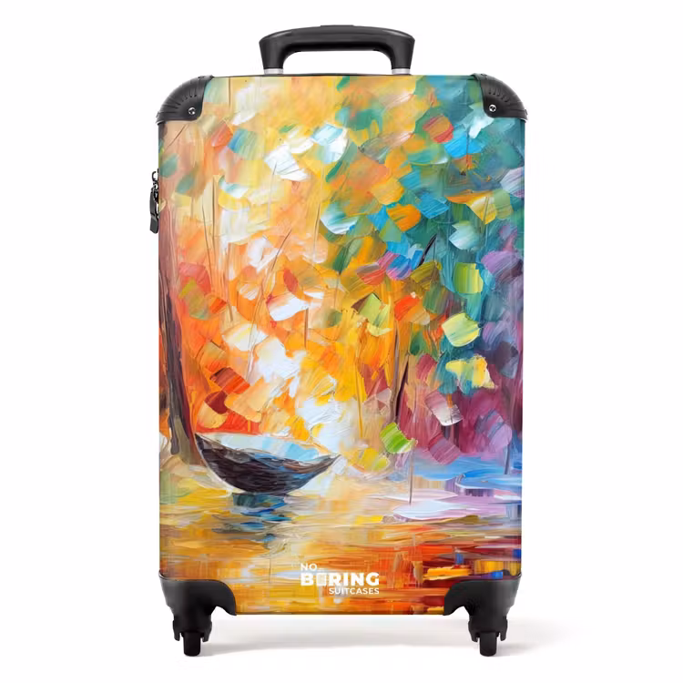 Koffer - Bunt - Ölfarbe - Wasser - Boot — 1