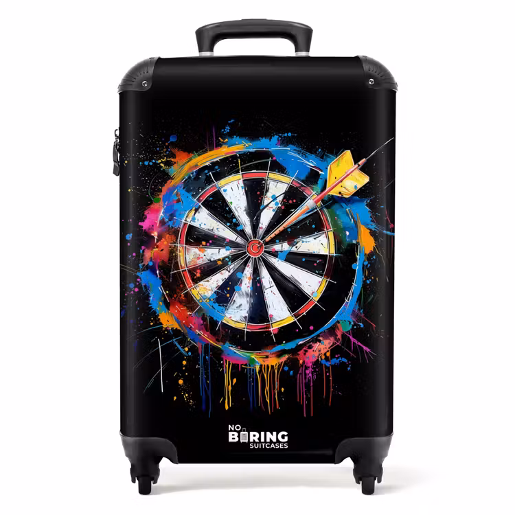 Koffer - Dartscheibe mit Graffiti — 1