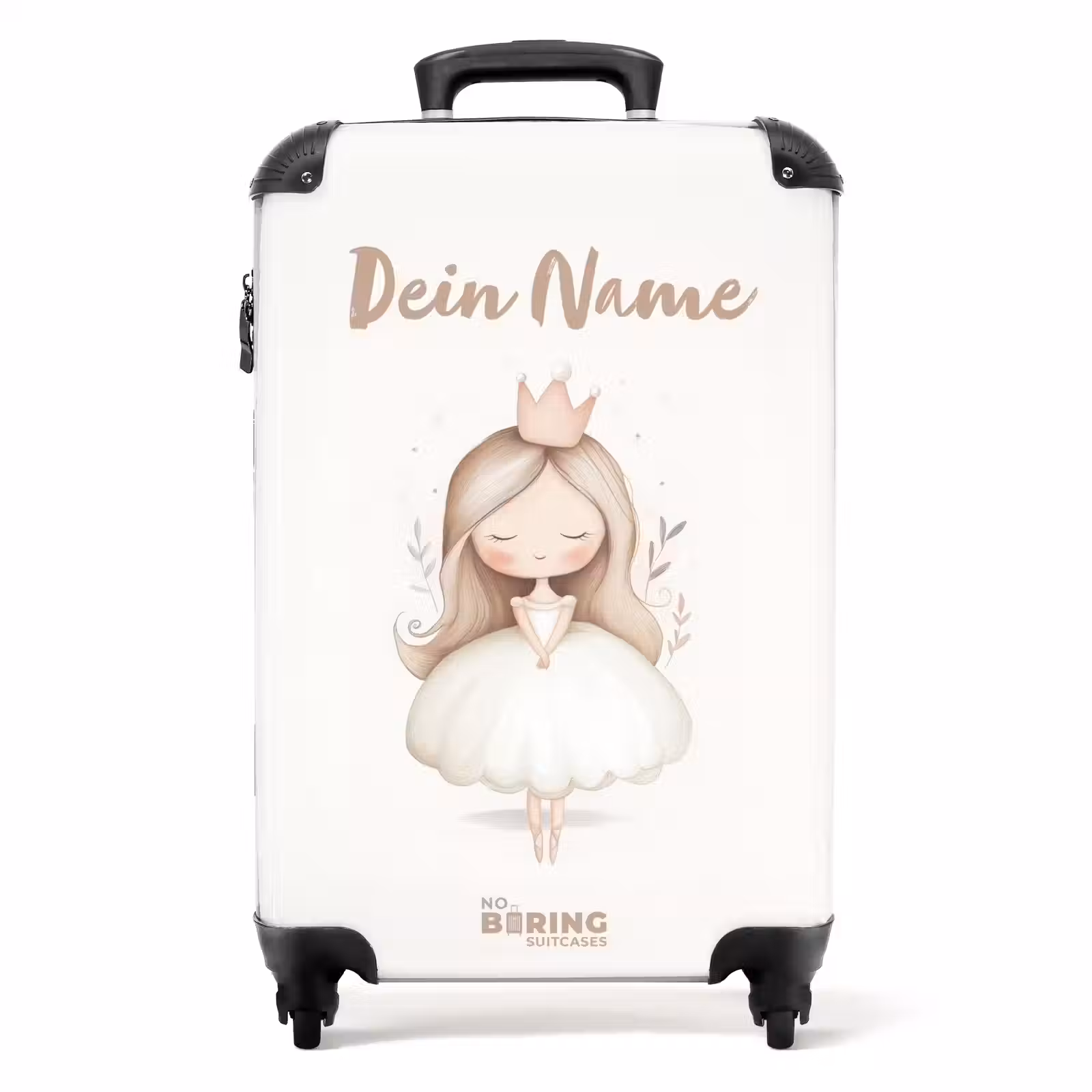 Koffer mit Name - Anmutige Prinzessin in Weiß — 1