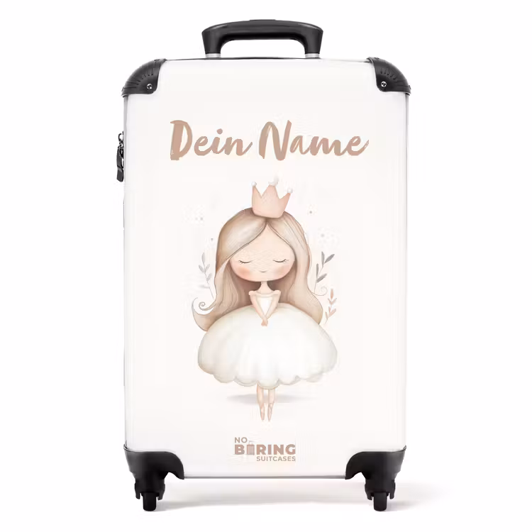 Koffer mit Name - Anmutige Prinzessin in Weiß — 1