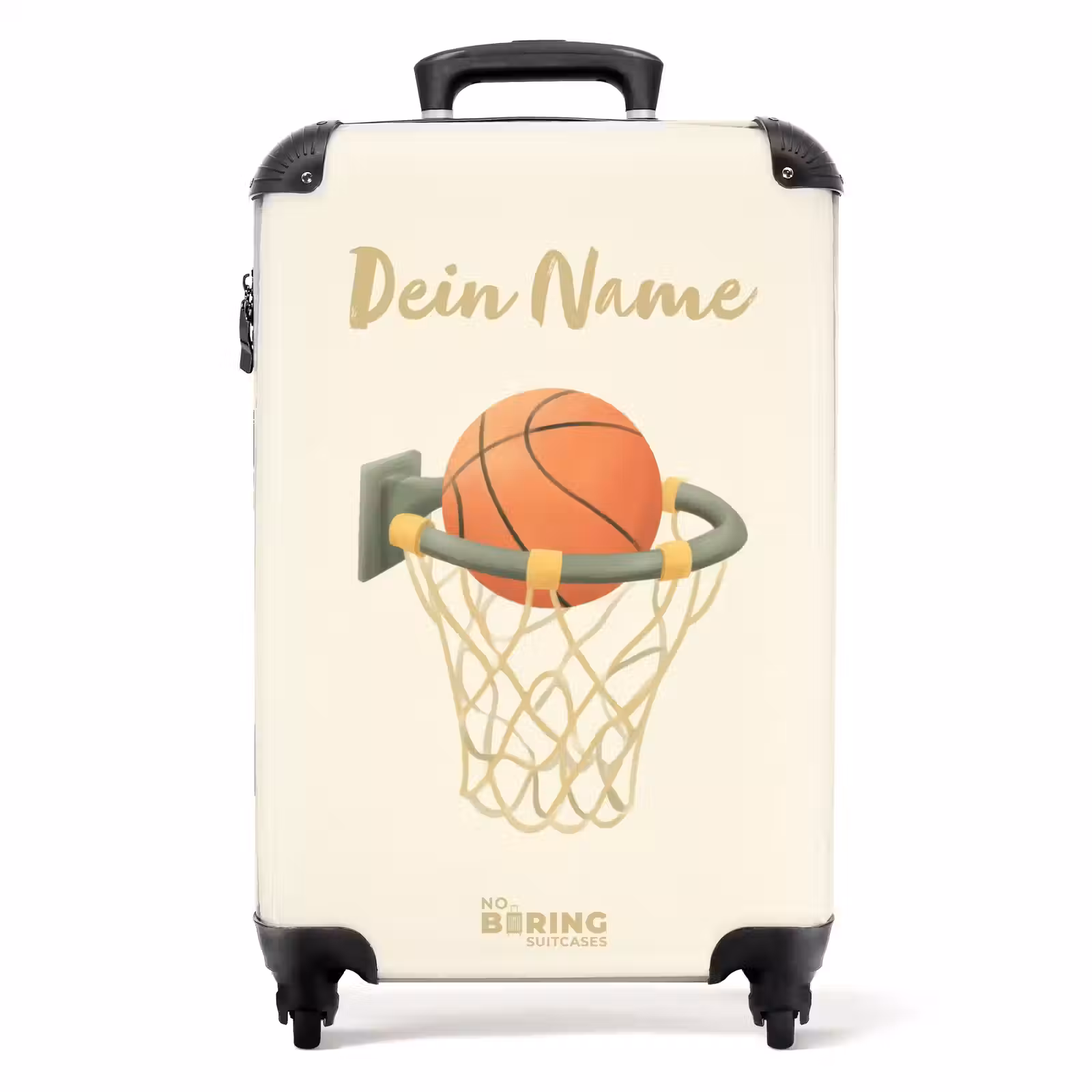 Koffer mit Name - Basketball in neutralen Farben — 1