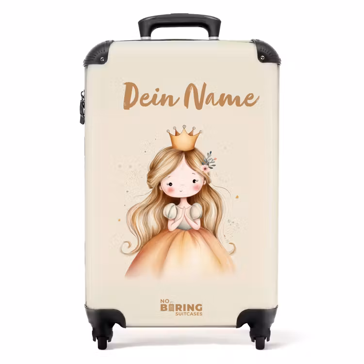 Koffer mit Name - Prinzessin in Goldtönen — 1