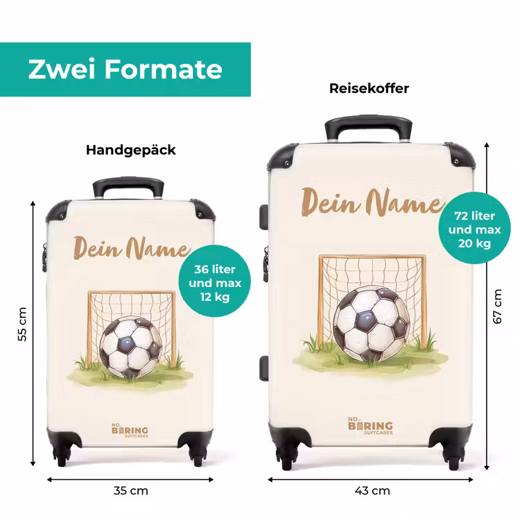 Koffer mit Name - Fussball im Tor — 7
