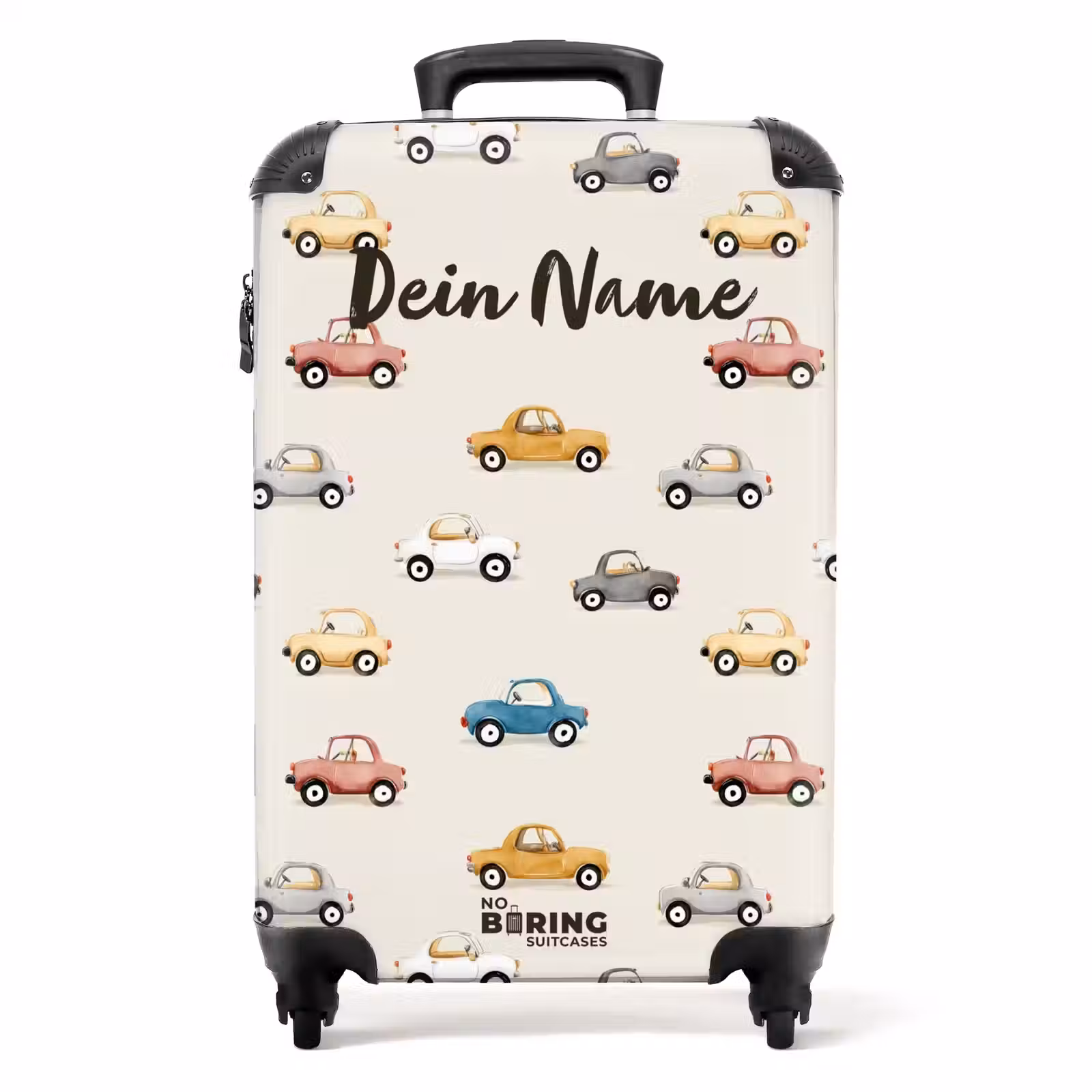 Koffer mit Name - Bunte Retro-Autos — 1