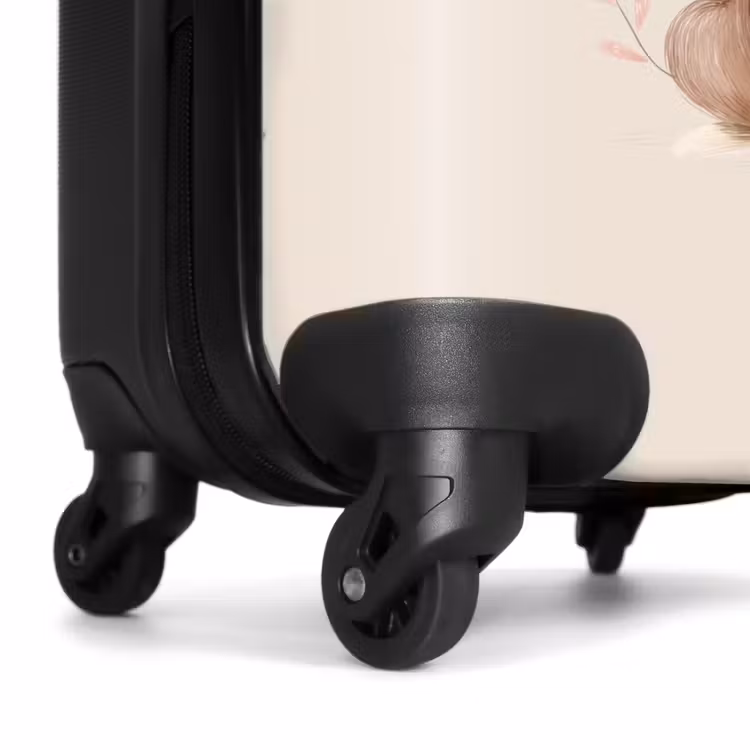 Koffer mit Name - Hund in Braun und Beige — 3