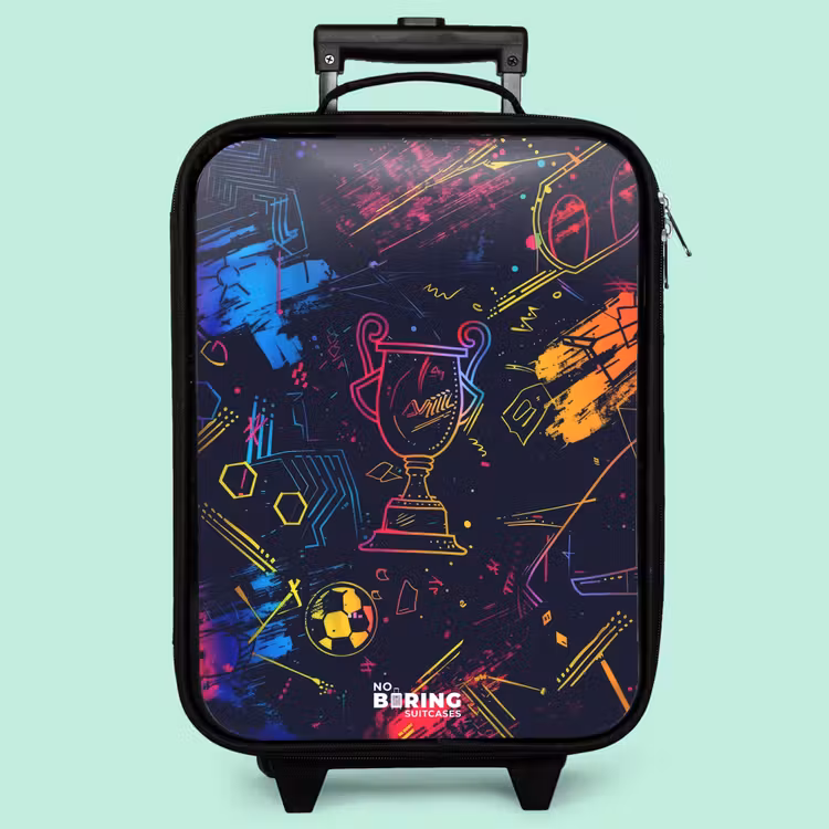 Kinderkoffer - Neon-Sporttrophäen-Design — 3