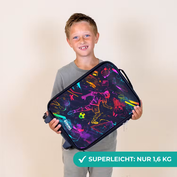 Kinderkoffer - Straßenfußball in Weltraumfarben — 2