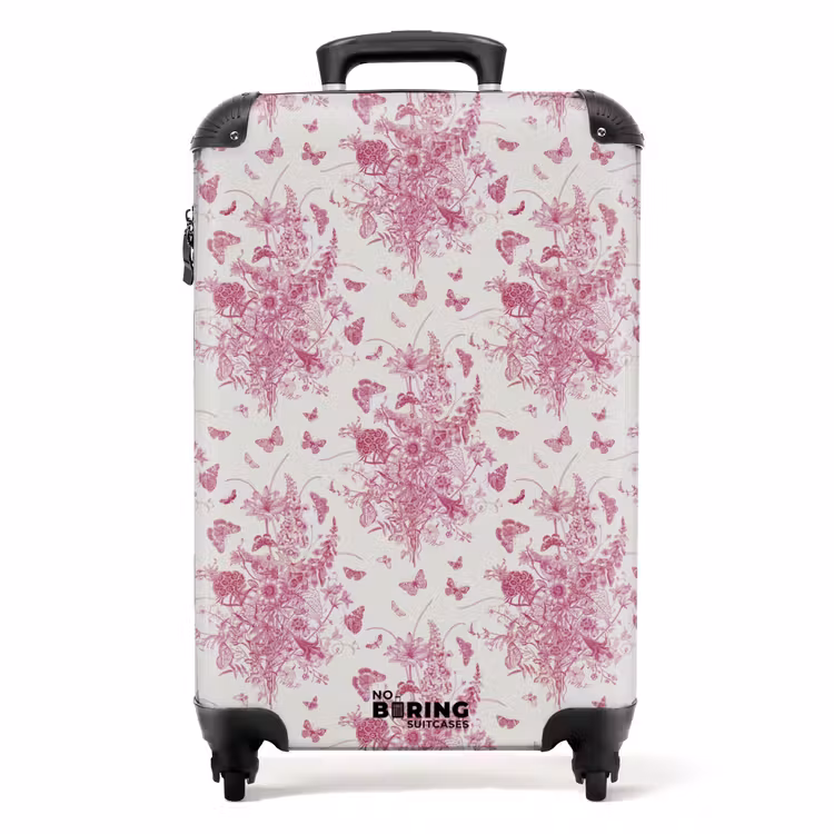 Koffer - Klassischer Blumenstrauß, rosa — 1