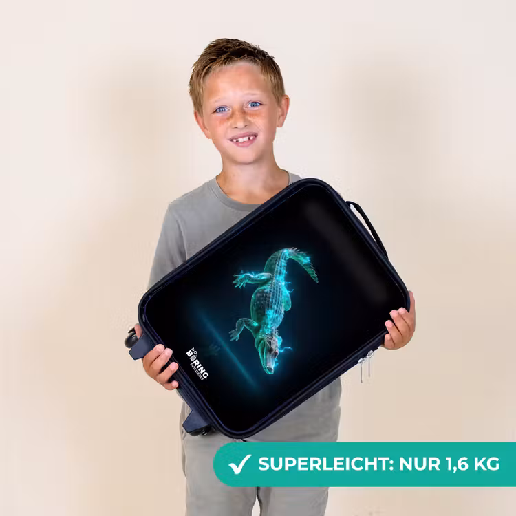 Kinderkoffer - Cyber-Krokodil in Action-Haltung — 2