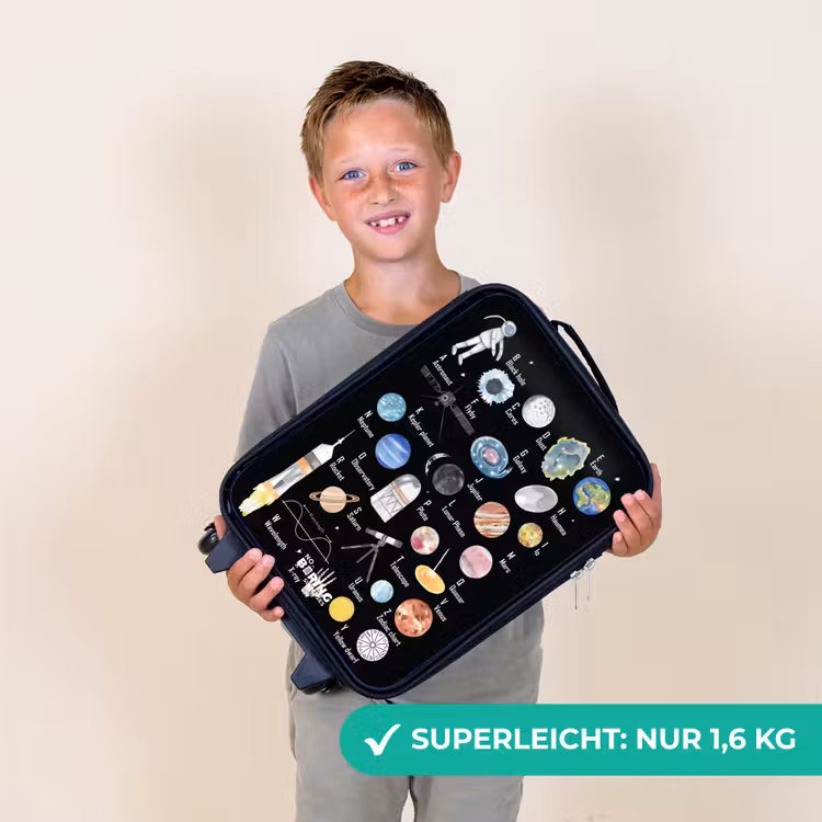 Kinderkoffer - Thema Alphabet im Weltraum — 2