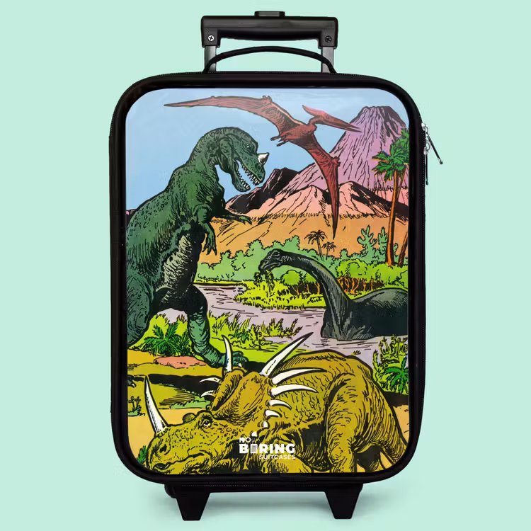 Kinderkoffer - Dinosaurier an einem Vulkan — 3