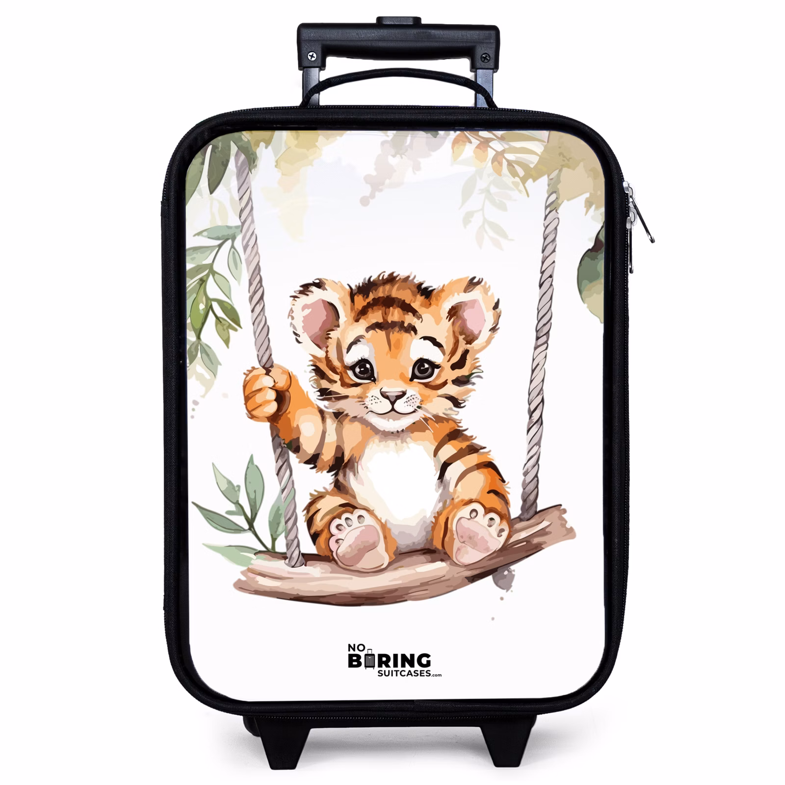 Kinderkoffer - Schaukelndes Tigerjunges Aquarellzeichnung — 1