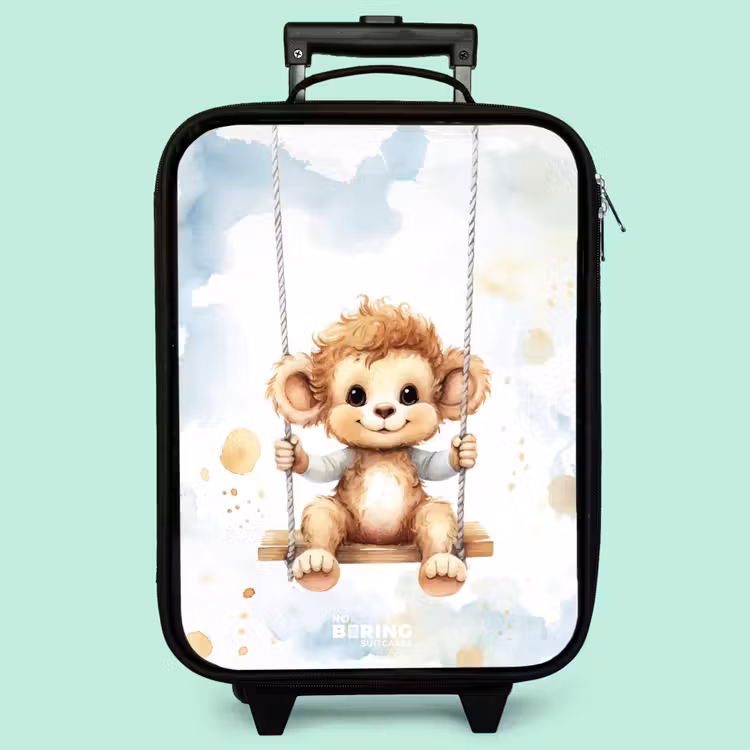 Kinderkoffer - Aquarell schaukelnder Affe — 3
