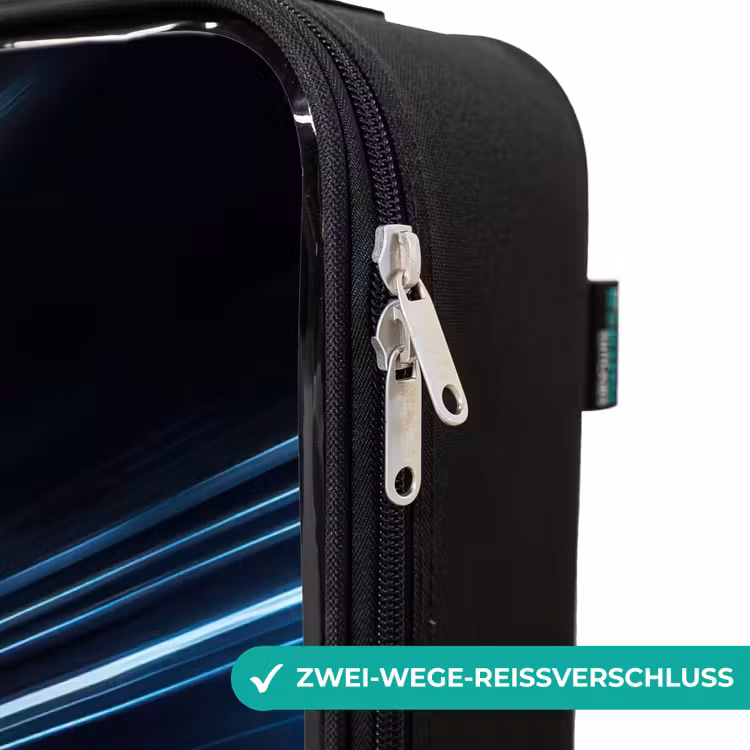 Kinderkoffer - Grünes Superauto blinkt durch Neonlichter — 6