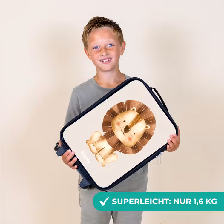 Kinderkoffer - Löwe Illustration mit beige Hintergrund — 2
