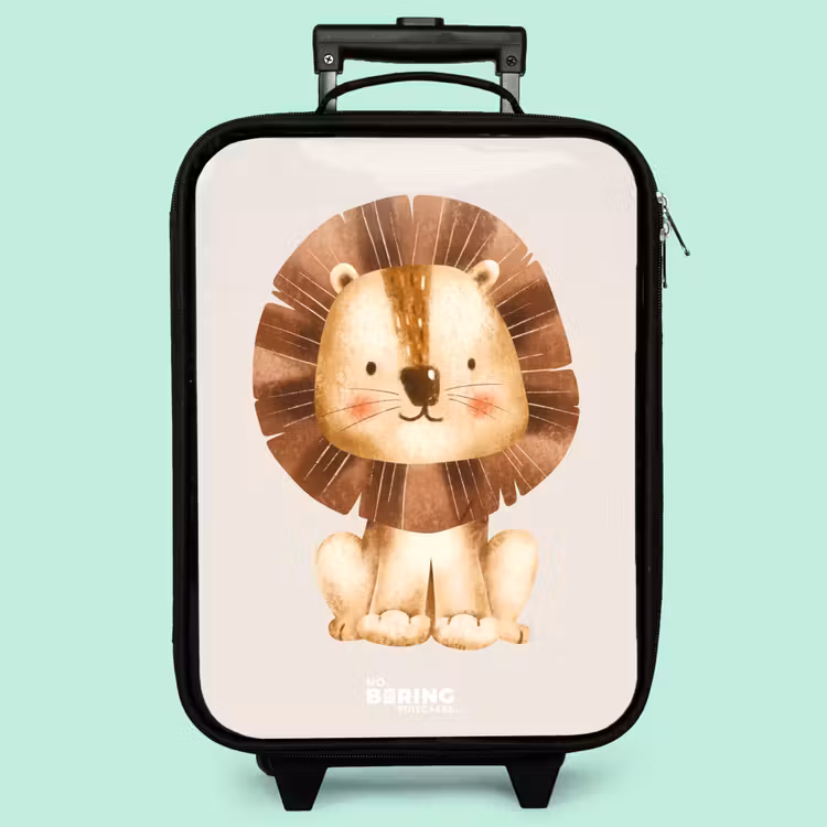 Kinderkoffer - Löwe Illustration mit beige Hintergrund — 3