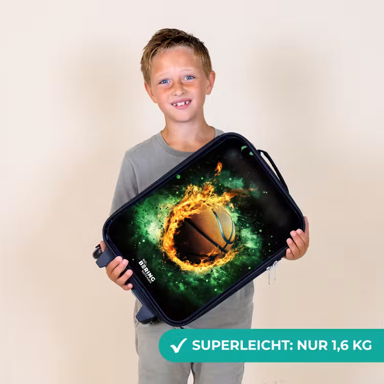 Kinderkoffer - Basketball in Flammen und explosiver Energie — 2
