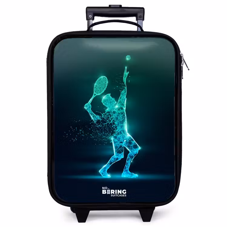 Kinderkoffer - Digitaler Tennisspieler im futuristischen Stil — 1