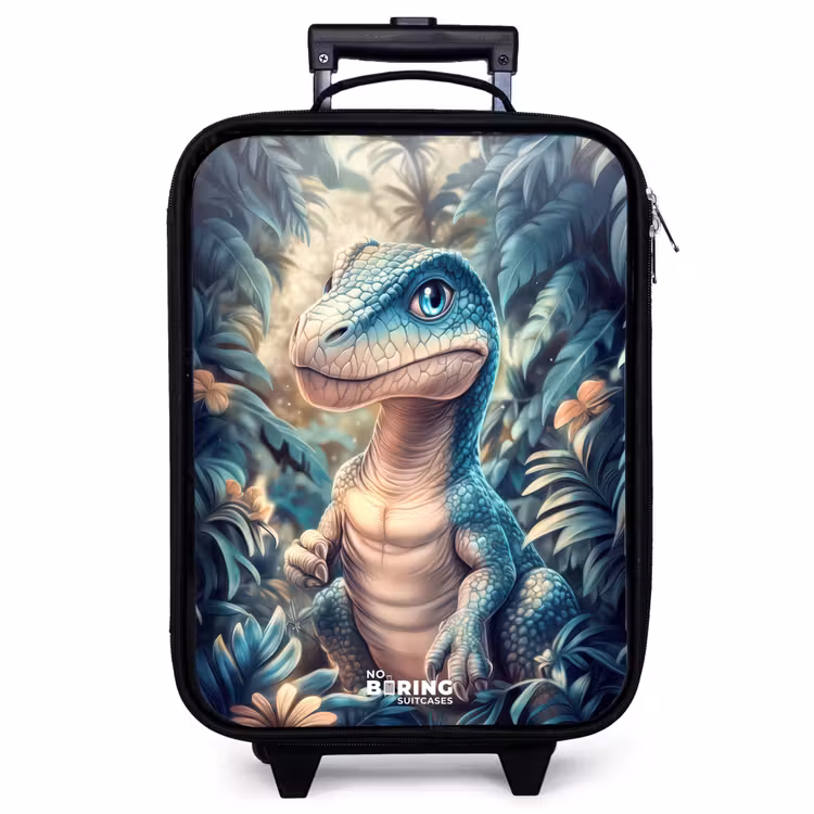 Kinderkoffer - Dino im mystischen Dschungel mit Mondlicht — 1