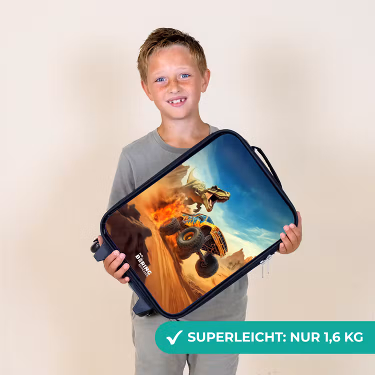 Kinderkoffer - Flüchtender Lkw nach T-Rex in feuriger Wüste — 2