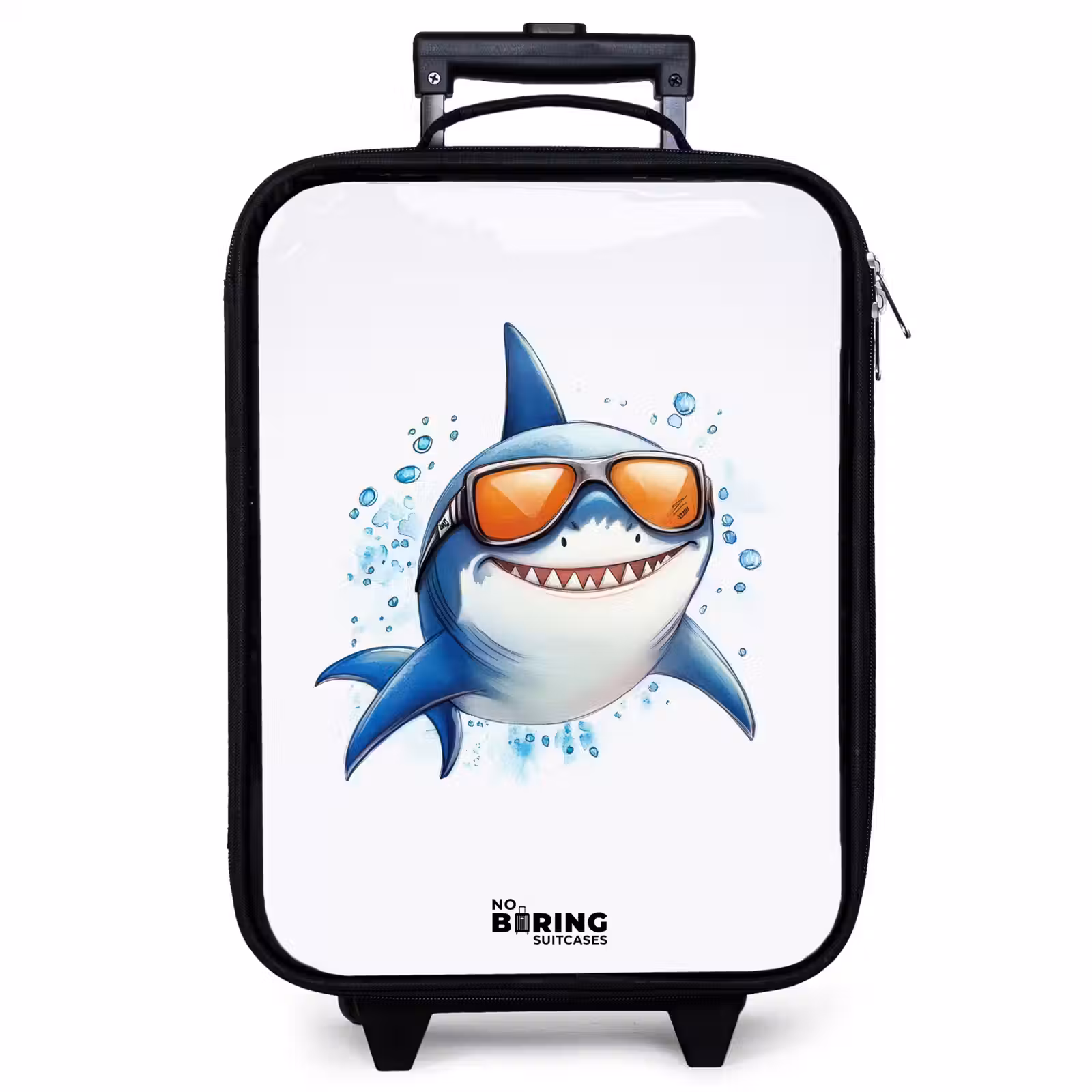 Kinderkoffer - Cooler Hai mit Sonnenbrille im Wasser — 1