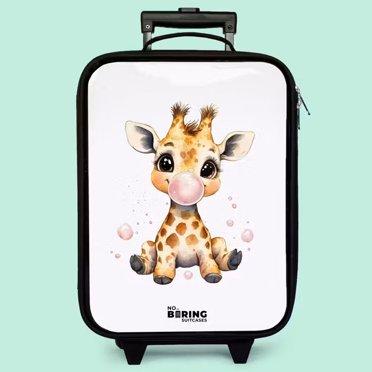 Kinderkoffer - Giraffe mit rosa Gummitier — 3